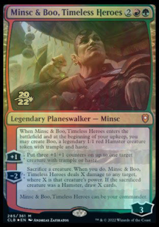 Minsc & Boo, Timeless Heroes [Commander Legends: Battle for Baldur's Gate Prerelease Promos] | Gear Gaming Bentonville