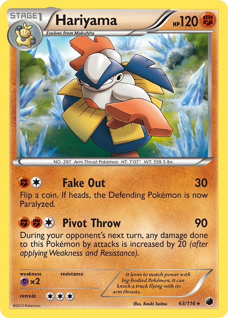 Hariyama (63/116) [Black & White: Plasma Freeze] | Gear Gaming Bentonville