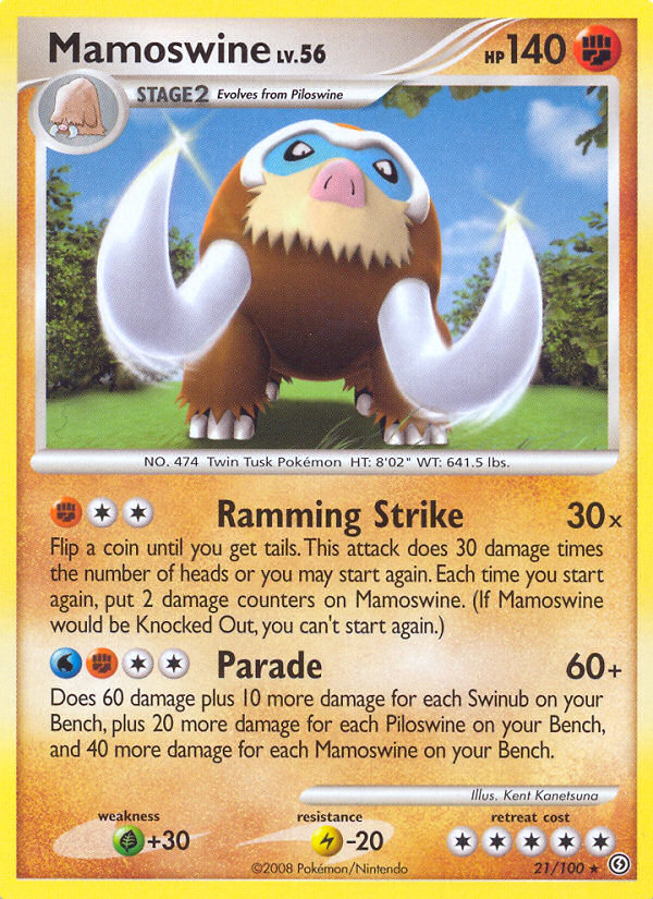 Mamoswine (21/100) [Diamond & Pearl: Stormfront] | Gear Gaming Bentonville