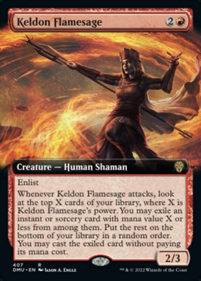 Keldon Flamesage (Extended Art) [Dominaria United] | Gear Gaming Bentonville