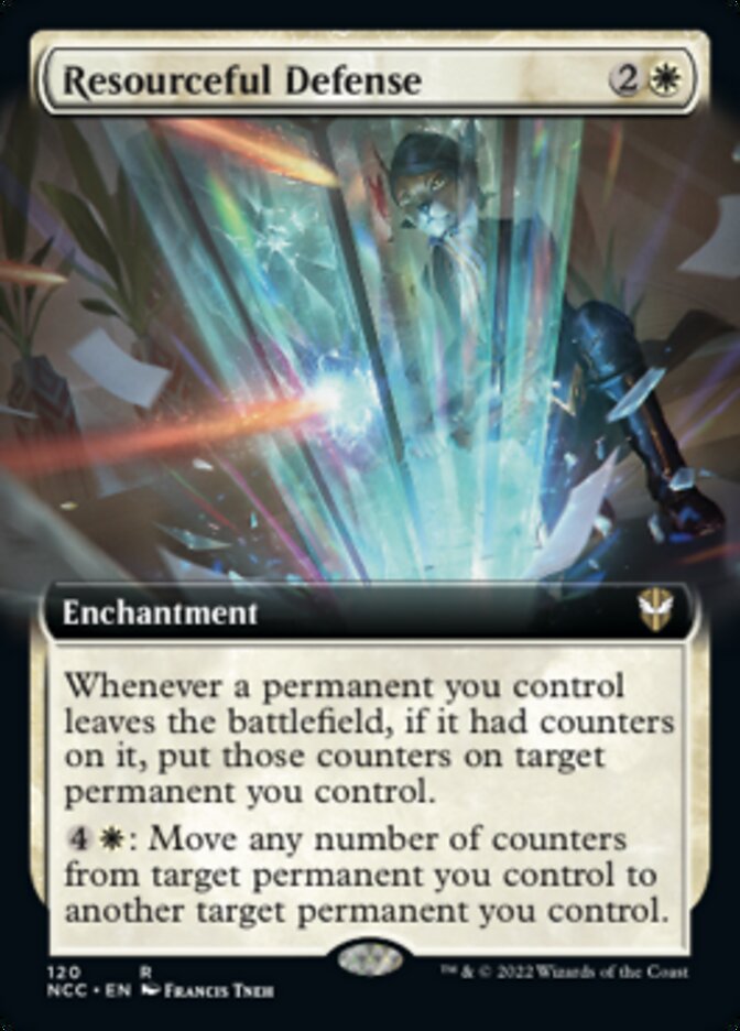 Resourceful Defense (Extended Art) [Streets of New Capenna Commander] | Gear Gaming Bentonville