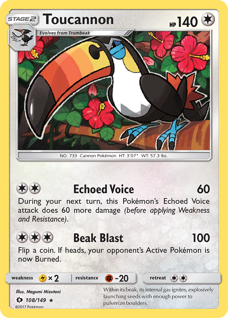 Toucannon (108/149) [Sun & Moon: Base Set] | Gear Gaming Bentonville