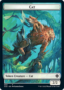 Saproling // Cat Double-Sided Token [Starter Commander Decks] | Gear Gaming Bentonville