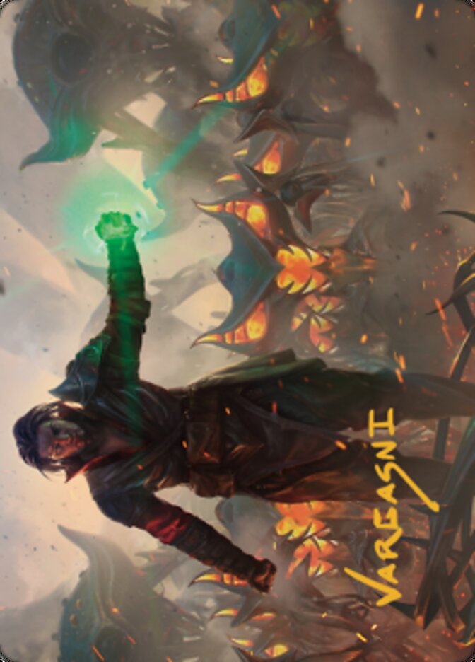 Mishra, Eminent One Art Card (Gold-Stamped Signature) [The Brothers' War Art Series] | Gear Gaming Bentonville