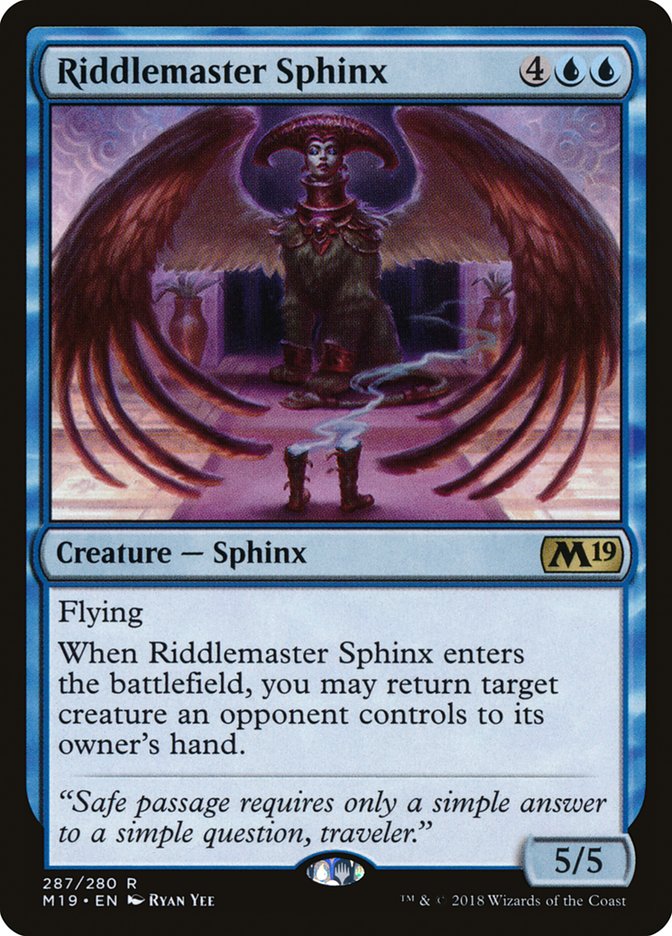 Riddlemaster Sphinx [Core Set 2019] | Gear Gaming Bentonville