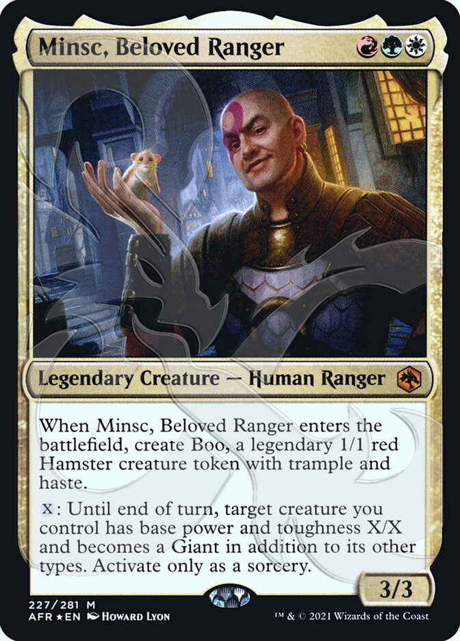 Minsc, Beloved Ranger (Ampersand Promo) [Dungeons & Dragons: Adventures in the Forgotten Realms Promos] | Gear Gaming Bentonville