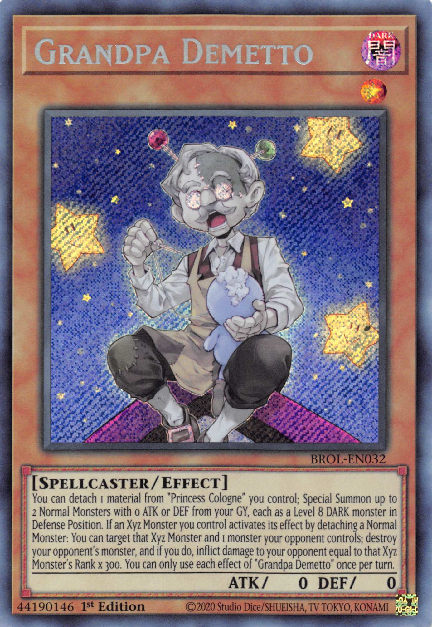 Grandpa Demetto [BROL-EN032] Secret Rare | Gear Gaming Bentonville