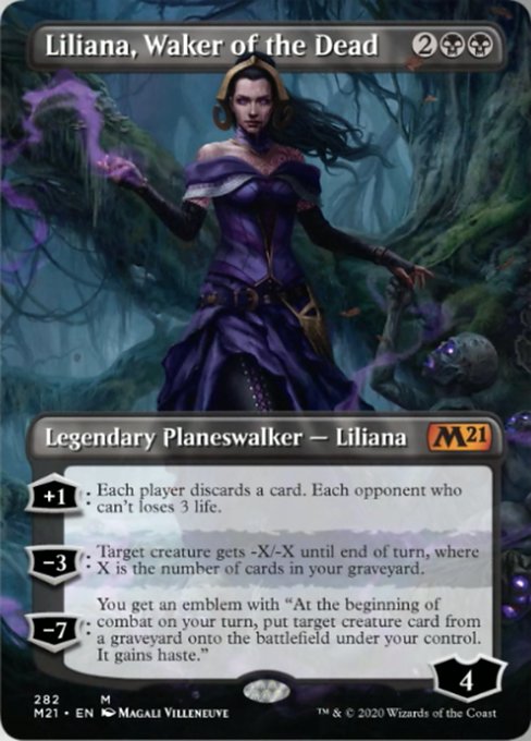 Liliana, Waker of the Dead (Borderless) [Core Set 2021] | Gear Gaming Bentonville