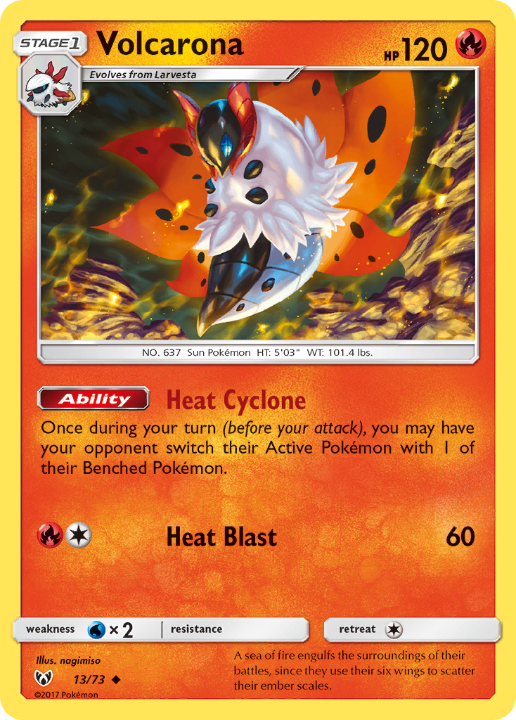 Volcarona (13/73) [Sun & Moon: Shining Legends] | Gear Gaming Bentonville