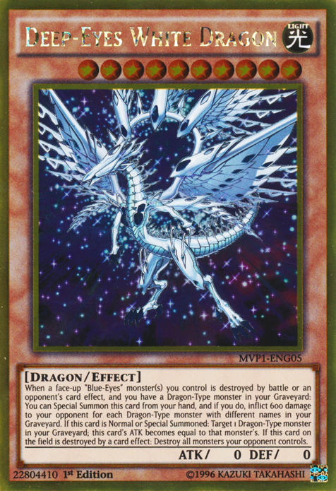 Deep-Eyes White Dragon [MVP1-ENG05] Gold Rare | Gear Gaming Bentonville