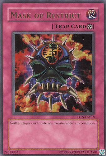 Mask of Restrict [LON-EN018] Ultra Rare | Gear Gaming Bentonville