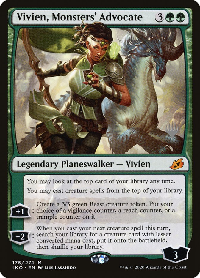 Vivien, Monsters' Advocate (Promo Pack) [Ikoria: Lair of Behemoths Promos] | Gear Gaming Bentonville