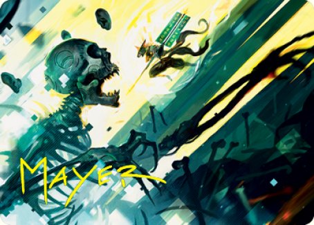 Repel the Vile Art Card (Gold-Stamped Signature) [Kamigawa: Neon Dynasty Art Series] | Gear Gaming Bentonville