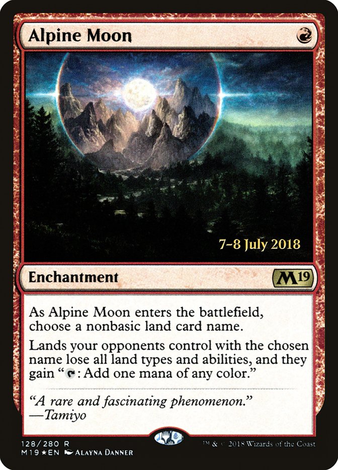 Alpine Moon  [Core Set 2019 Prerelease Promos] | Gear Gaming Bentonville