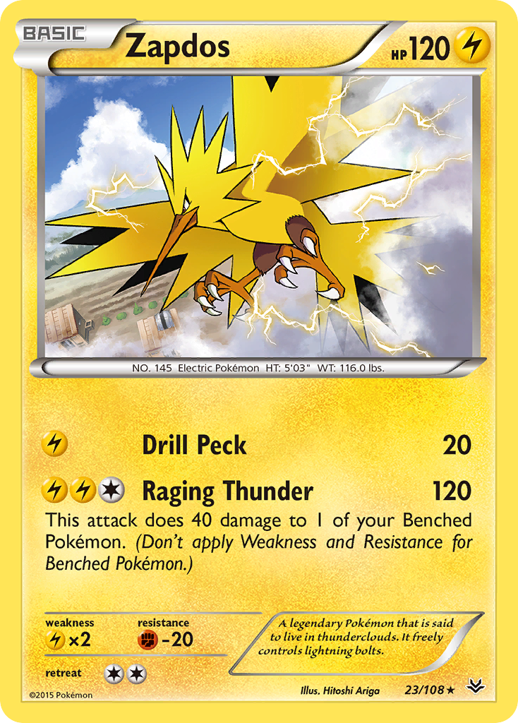 Zapdos (23/108) [XY: Roaring Skies] | Gear Gaming Bentonville