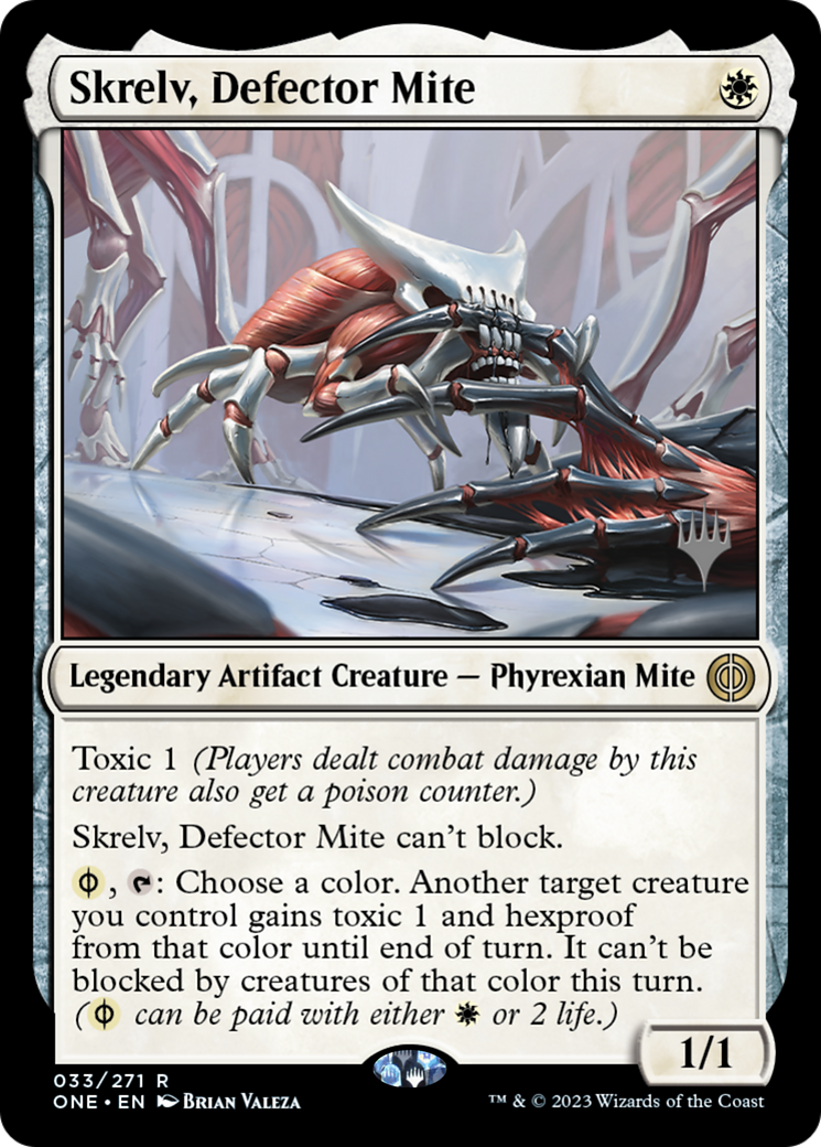 Skrelv, Defector Mite (Promo Pack) [Phyrexia: All Will Be One Promos] | Gear Gaming Bentonville