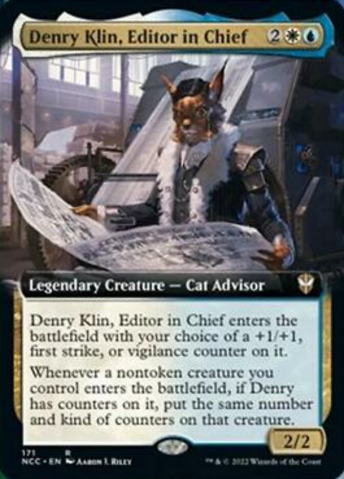 Denry Klin, Editor in Chief (Extended Art) [Streets of New Capenna Commander] | Gear Gaming Bentonville