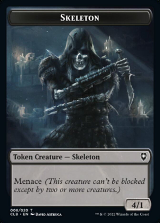 Skeleton Token [Commander Legends: Battle for Baldur's Gate Tokens] | Gear Gaming Bentonville