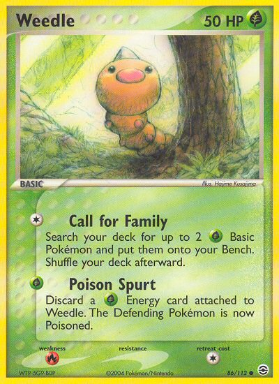 Weedle (86/112) [EX: FireRed & LeafGreen] | Gear Gaming Bentonville