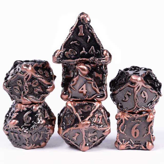 Udixi Ancient Copper Octopus Metal Dice | Gear Gaming Bentonville