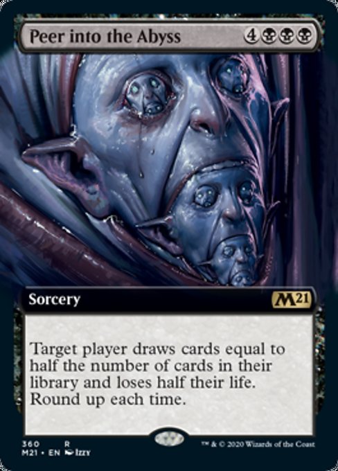 Peer Into the Abyss (Extended Art) [Core Set 2021] | Gear Gaming Bentonville