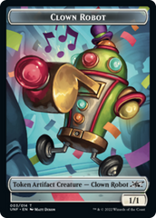 Clown Robot (003) // Food (011) Double-sided Token [Unfinity Tokens] | Gear Gaming Bentonville