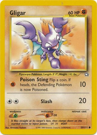 Gligar (59/111) [Neo Genesis Unlimited] | Gear Gaming Bentonville