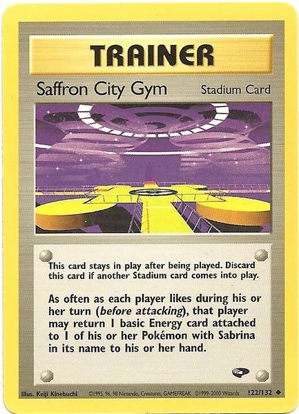 Saffron City Gym (122/132) [Gym Challenge Unlimited] | Gear Gaming Bentonville