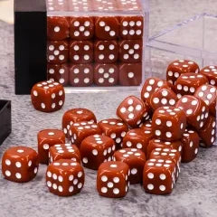 Opaque Brown 12mm D6 block of 36 dice | Gear Gaming Bentonville