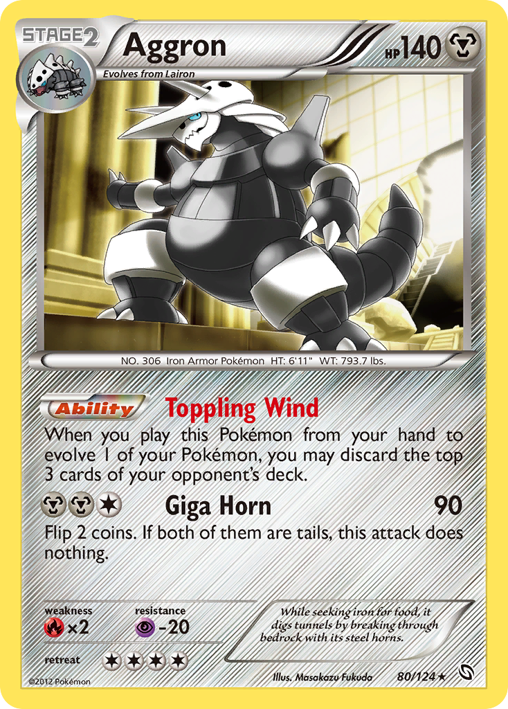 Aggron (80/124) [Black & White: Dragons Exalted] | Gear Gaming Bentonville