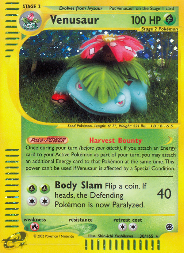 Venusaur (30/165) [Expedition: Base Set] | Gear Gaming Bentonville