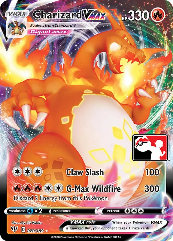 Charizard VMAX (020/189) [Prize Pack Series One] | Gear Gaming Bentonville