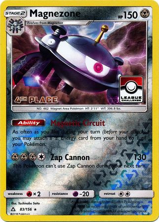 Magnezone (83/156) (League Promo 4th Place) [Sun & Moon: Ultra Prism] | Gear Gaming Bentonville