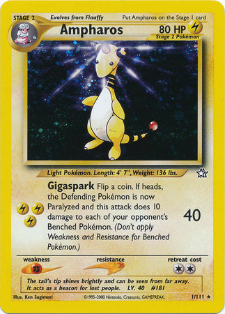 Ampharos (1/111) [Neo Genesis Unlimited] | Gear Gaming Bentonville