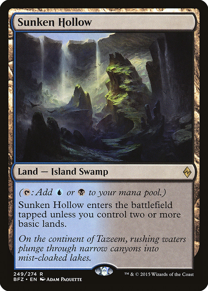 Sunken Hollow [Battle for Zendikar] | Gear Gaming Bentonville