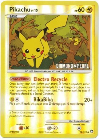 Pikachu (94/123) [Burger King Promos: 2008 Collection] | Gear Gaming Bentonville