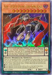 Go! - D/D/D Divine Zero King Rage [YA07-EN001] Ultra Rare | Gear Gaming Bentonville