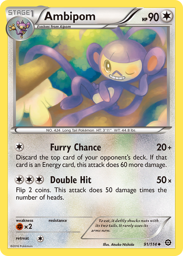 Ambipom (91/114) [XY: Steam Siege] | Gear Gaming Bentonville