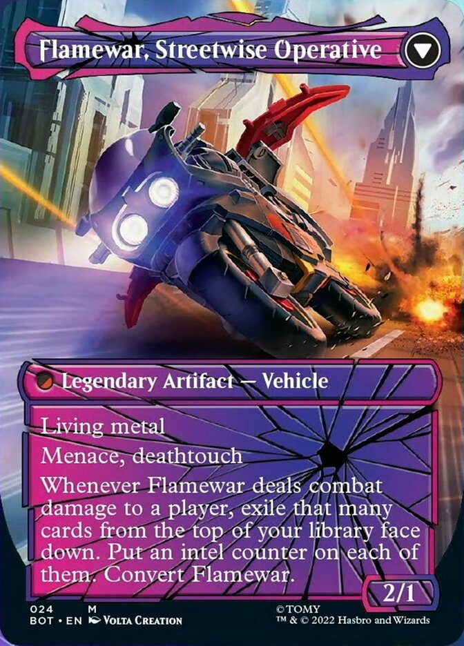 Flamewar, Brash Veteran // Flamewar, Streetwise Operative (Shattered Glass) [Universes Beyond: Transformers] | Gear Gaming Bentonville