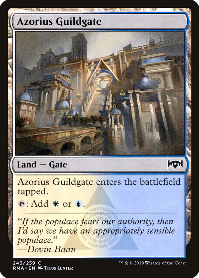 Azorius Guildgate (243/259) [Ravnica Allegiance] | Gear Gaming Bentonville