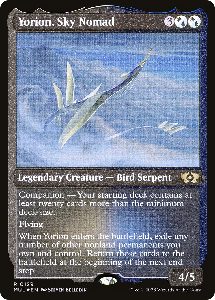 Yorion, Sky Nomad (Foil Etched) [Multiverse Legends] | Gear Gaming Bentonville