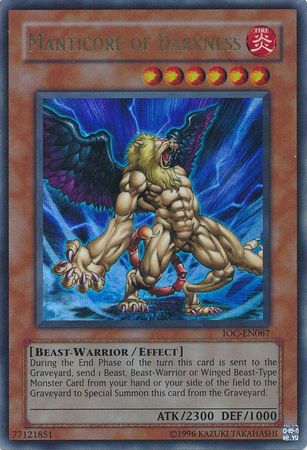 Manticore of Darkness [IOC-EN067] Ultra Rare | Gear Gaming Bentonville
