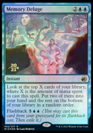 Memory Deluge [Innistrad: Midnight Hunt Prerelease Promos] | Gear Gaming Bentonville