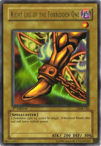 Right Leg of the Forbidden One [LOB-120] Ultra Rare | Gear Gaming Bentonville