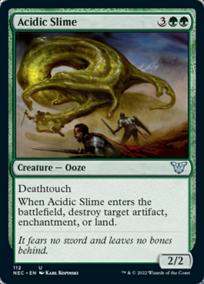 Acidic Slime [Kamigawa: Neon Dynasty Commander] | Gear Gaming Bentonville