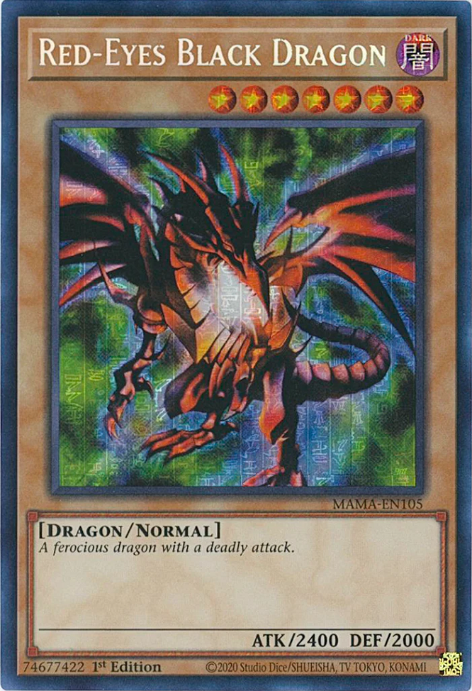 Red-Eyes Black Dragon [MAMA-EN105] Secret Pharaoh's Rare | Gear Gaming Bentonville