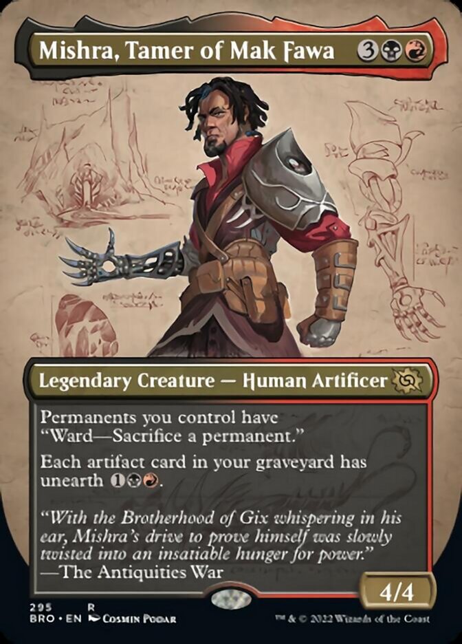 Mishra, Tamer of Mak Fawa (Borderless Alternate Art) [The Brothers' War] | Gear Gaming Bentonville