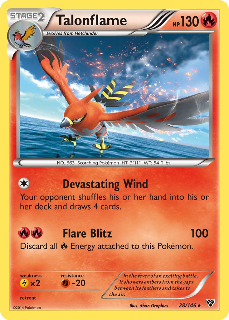 Talonflame (28/146) (Cosmos Holo) (Blister Exclusive) [XY: Base Set] | Gear Gaming Bentonville