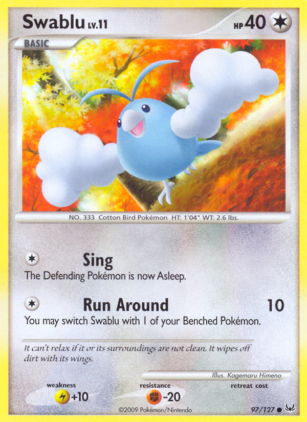 Swablu (97/127) [Platinum: Base Set] | Gear Gaming Bentonville