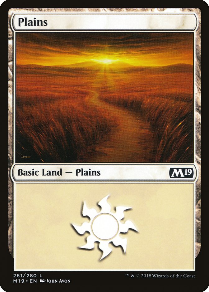 Plains (261) [Core Set 2019] | Gear Gaming Bentonville